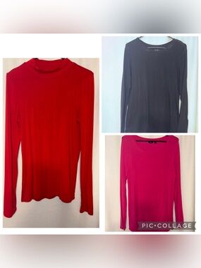 Large Long Sleeve Solid Color Shirts